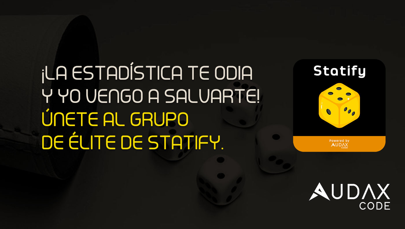 ¡La estadística te odia y yo vengo a salvarte! Únete al grupo de élite de Statify.